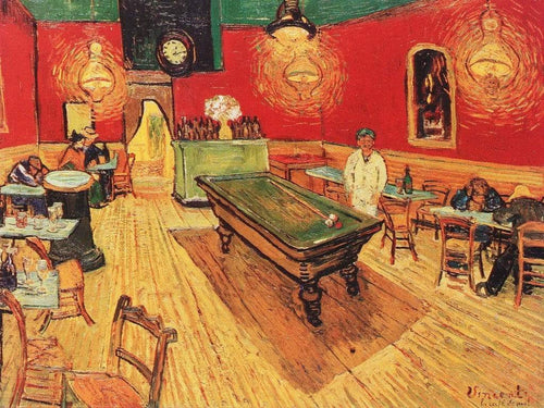 Vincent Van Gogh  Caffe di notte Reproducción de arte 80x60cm | Yourdecoration.es