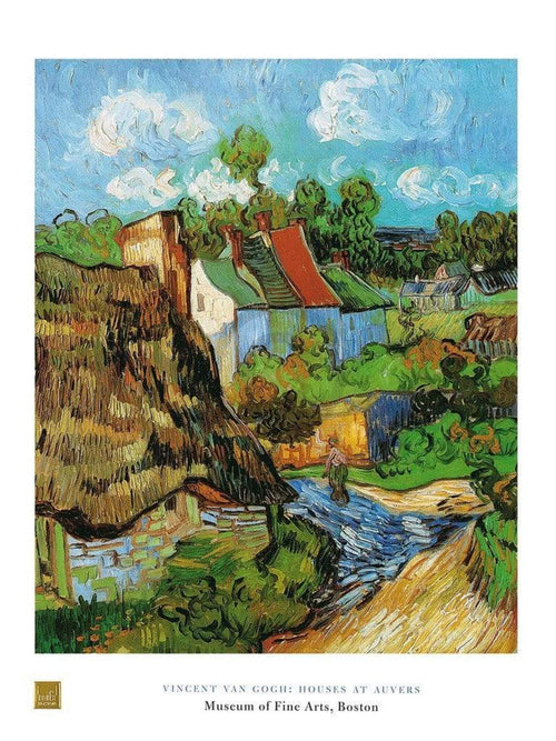 Vincent Van Gogh  Houses at Auvers Reproducción de arte 60x80cm | Yourdecoration.es