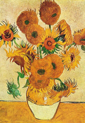 Vincent Van Gogh  Vaso di girasoli Reproducción de arte 70x100cm | Yourdecoration.es