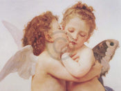 William Bouguereau  The first Kiss Reproducción de arte 80x60cm | Yourdecoration.es