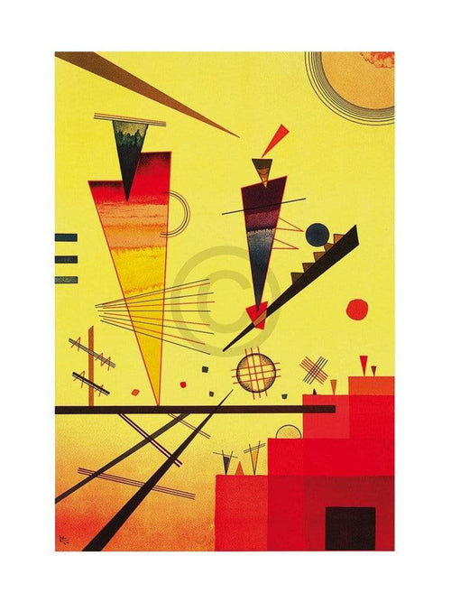 Wassily Kandinsky  Structure joyeuse Reproducción de arte 60x80cm | Yourdecoration.es