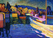 Wassily Kandinsky  Herbstlandschaft mit Booten Reproducción de arte 80x60cm | Yourdecoration.es