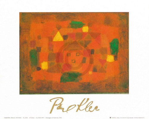 Paul Klee  Paesaggio al tramonto, 1923 Reproducción de arte 30x24cm | Yourdecoration.es