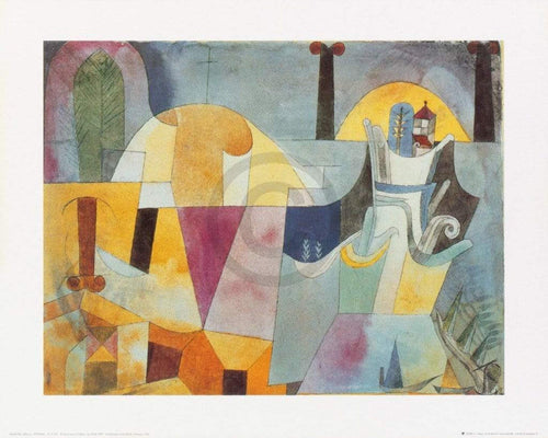 Paul Klee  Landscape with black columns Reproducción de arte 50x40cm | Yourdecoration.es