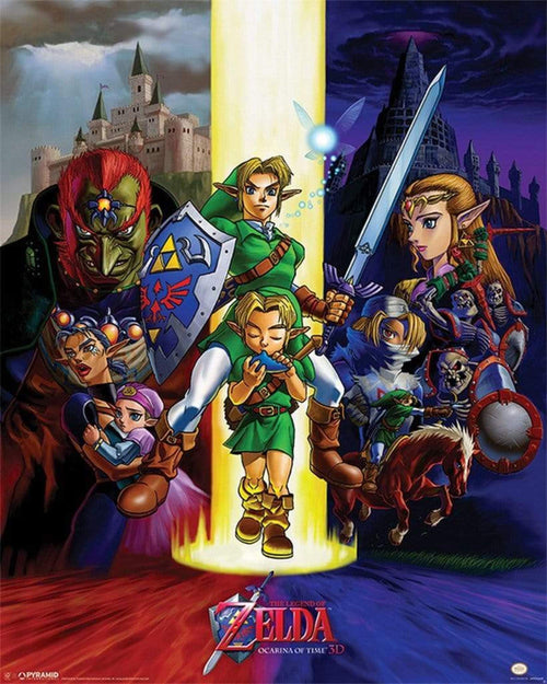 Pyramid The Legend of Zelda Ocarina of Time Póster 40x50cm | Yourdecoration.es