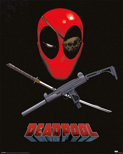 Pyramid Deadpool Eye Patch Póster 40x50cm | Yourdecoration.es