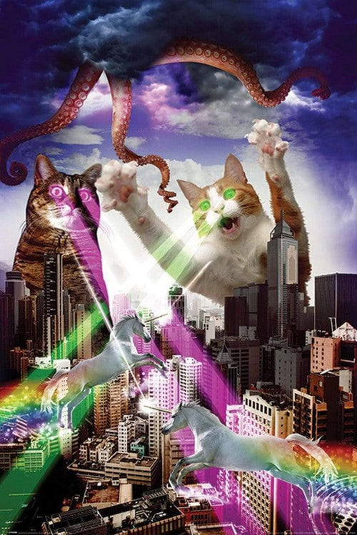 Pyramid Apocalypse Meow Póster 61x91,5cm | Yourdecoration.es