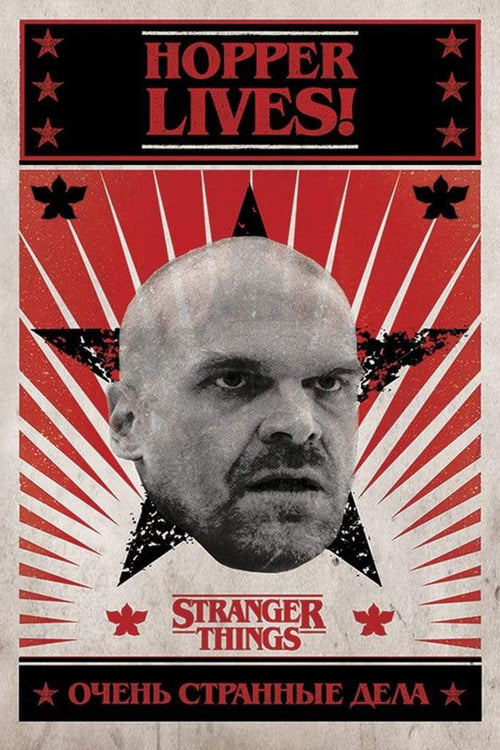 Pyramid Stranger Things Hopper Lives Póster 61x91,5cm | Yourdecoration.es