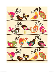 Pyramid Valentina Ramos Singing Birds Reproducción de arte 60x80cm | Yourdecoration.es