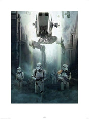 Pyramid Star Wars Rogue One Stormtrooper Patrol Reproducción de arte 60x80cm | Yourdecoration.es