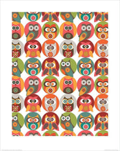 Pyramid Valentina Ramos Owls Family Reproducción de arte 40x50cm | Yourdecoration.es