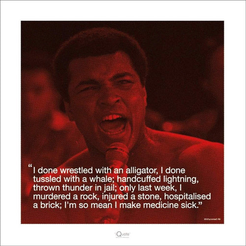 Pyramid Muhammad Ali iQuote Sick Reproducción de arte 40x40cm | Yourdecoration.es