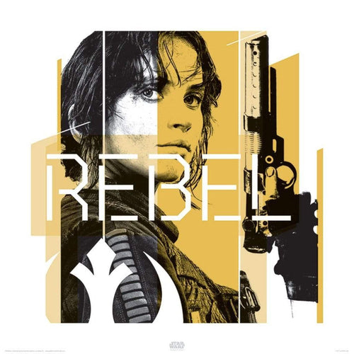 Pyramid Star Wars Rogue One Jyn Rebel Reproducción de arte 40x40cm | Yourdecoration.es