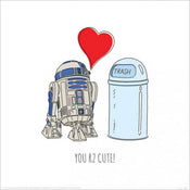 pyramid ppr45998 star wars you r2 cute Reproducción de arte 40x40cm | Yourdecoration.es