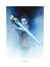 Pyramid Star Wars The Last Jedi Rey Lightsaber Guard Reproducción de arte 60x80cm | Yourdecoration.be