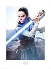 Pyramid Star Wars The Last Jedi Rey Engage Reproducción de arte 60x80cm | Yourdecoration.es