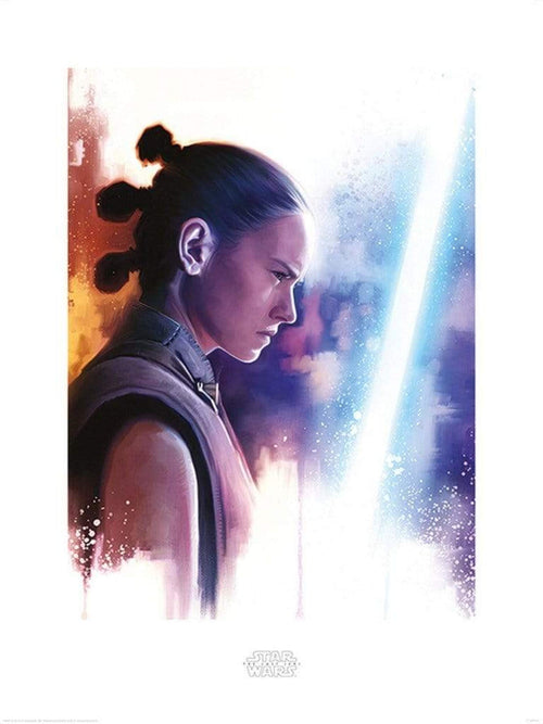 Pyramid Star Wars The Last Jedi Rey Lightsaber Paint Reproducción de arte 60x80cm | Yourdecoration.be