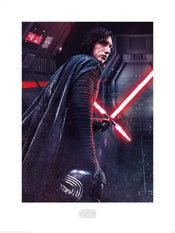 Pyramid Star Wars The Last Jedi Kylo Ren Rage Reproducción de arte 60x80cm | Yourdecoration.es