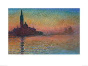 Pyramid Monet Sunset in Venice Reproducción de arte 60x80cm | Yourdecoration.es