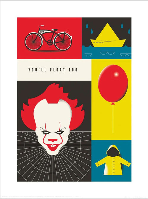 Pyramid Ppr54295 Warner Bros You Will Float Too Reproducción de arte 30x40cm | Yourdecoration.es