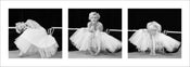 Pyramid Marilyn Monroe Ballerina Triptych Reproducción de arte 33x95cm | Yourdecoration.es