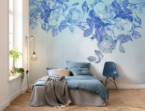 Komar Blue Aura Fotomural Tejido No Tejido 350x250 cm 7 Tiras Ambiente | Yourdecoration.es