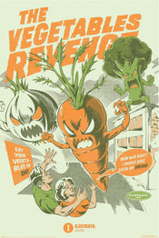 Póster Illustrata The Vegetables Revenge 61x91 5cm Pyramid PP35304 | Yourdecoration.es