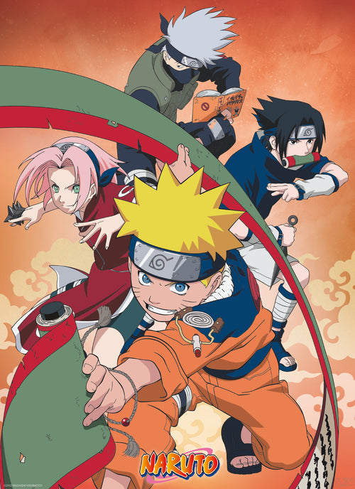 Naruto Team 7 Póster 38X52cm | Yourdecoration.es