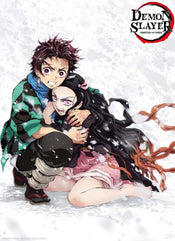 ABYstyle Demon Slayer Tanjiro & Nezuko Snow Póster 38x52cm | Yourdecoration.es