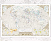GBeye World Map Tripel Póster 50x40cm | Yourdecoration.es