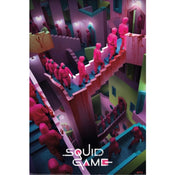 Grupo Erik Pp35008 Póster El Juego Del Calamar Crazy Stairs | Yourdecoration.es