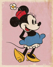 Pyramid Minnie Mouse Retro Póster 40x50cm | Yourdecoration.es