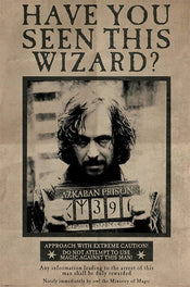 Pyramid Harry Potter Wanted Sirius Black Póster 61x91,5cm | Yourdecoration.es