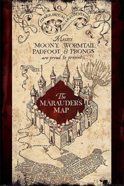 Pyramid Harry Potter The Marauders Map Póster 61x91,5cm | Yourdecoration.es