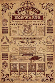 Pyramid Harry Potter Quidditch At Hogwarts Póster 61x91,5cm | Yourdecoration.es