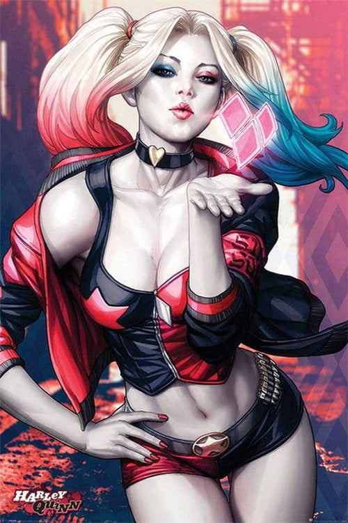 Pyramid Batman Harley Quinn Kiss Póster 61x91,5cm | Yourdecoration.es