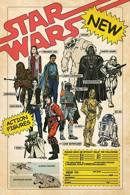 Pyramid Star Wars Action Figures Póster 61x91,5cm | Yourdecoration.es